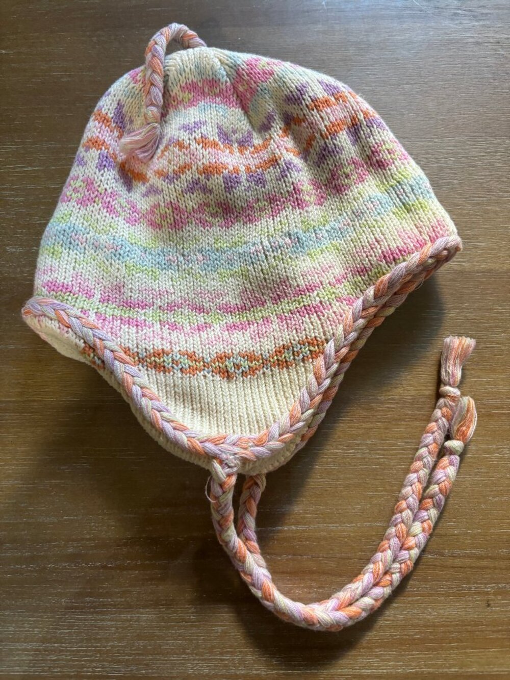 Hanna Andersson Girls’ Knit Earflap Hat – Size L